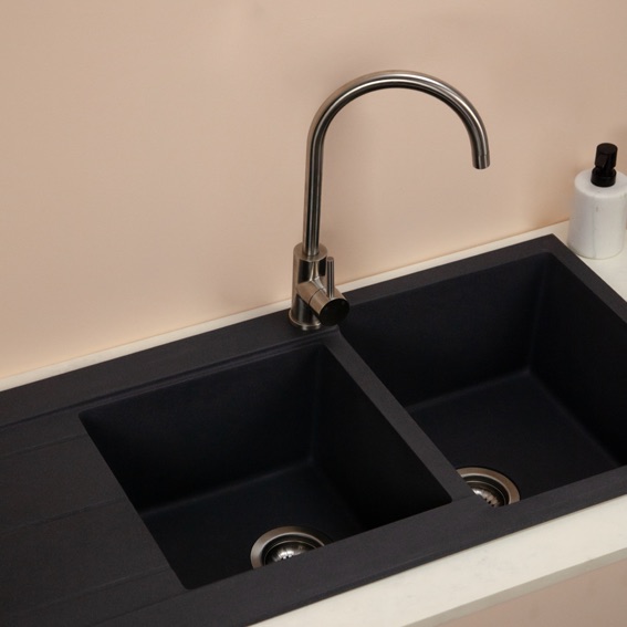 One and 3/4 Bowl Granite Kitchen Sinks | Styl Design