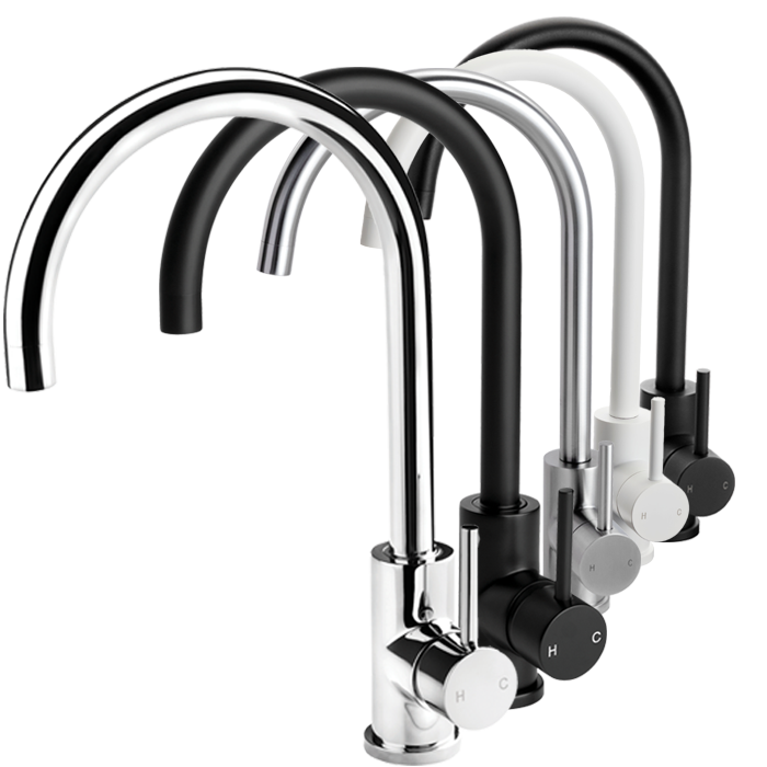 Gooseneck sink mixers kitchen tap