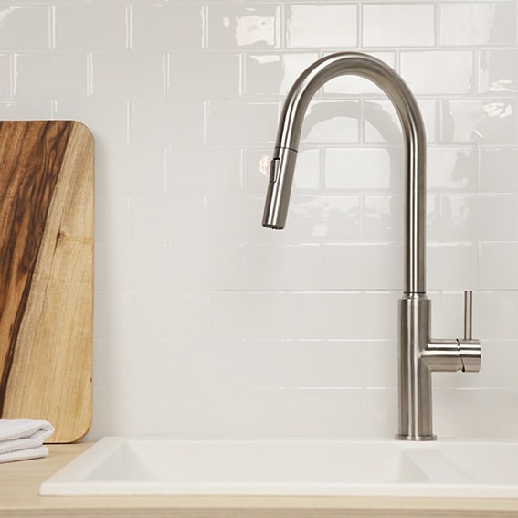 Stylish Stainless Steel Pull-Out Sink Mixer Tap
